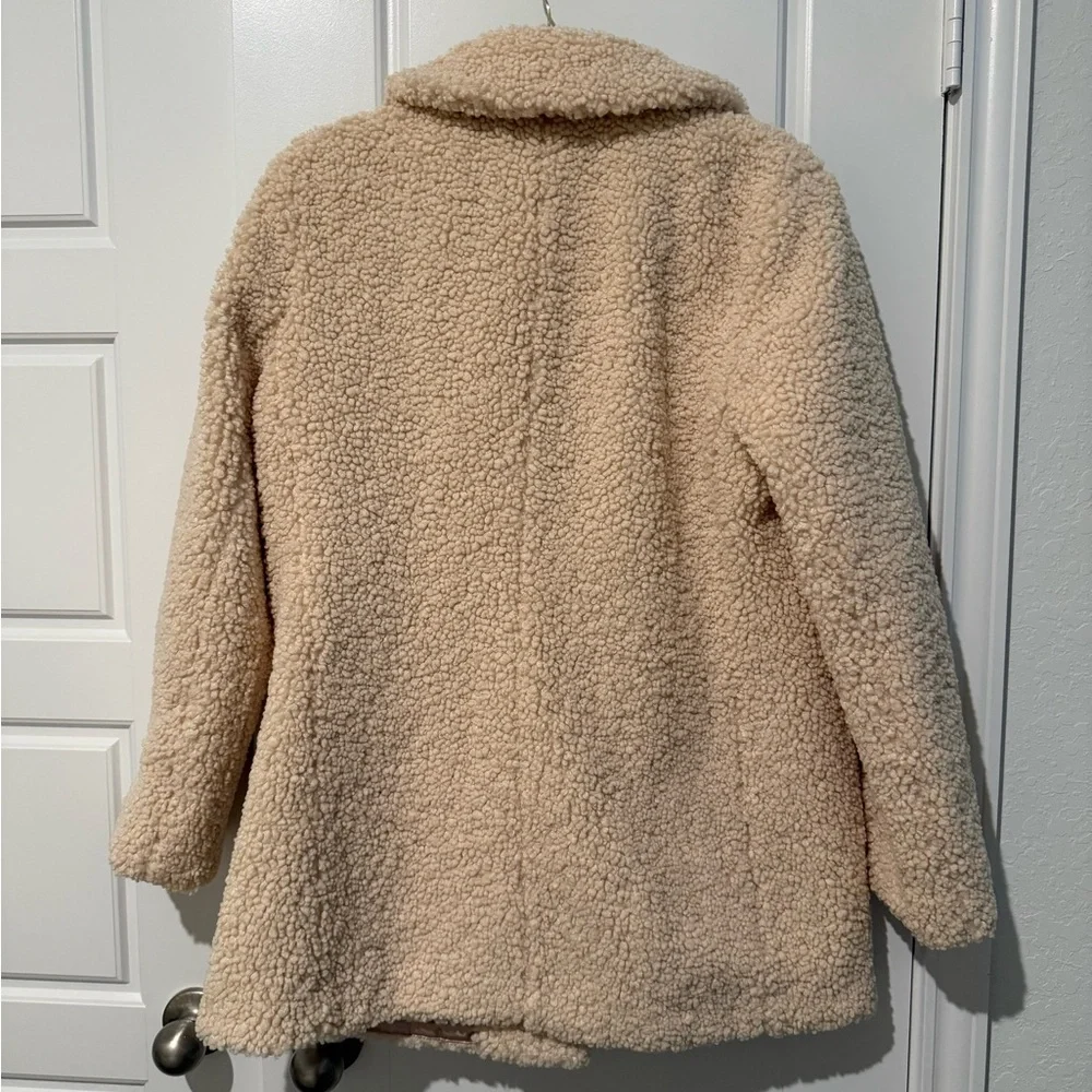 J. Crew Cream Teddy Sherpa Coat